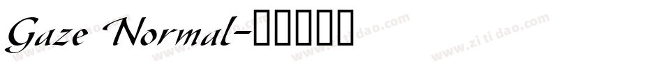 Gaze Normal字体转换